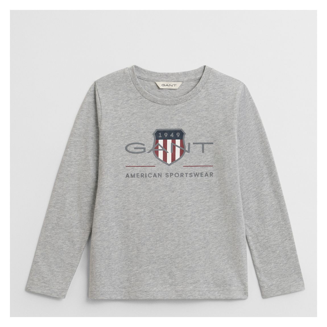 Grey Marl Archive Shield Cotton T-Shirt main product photo