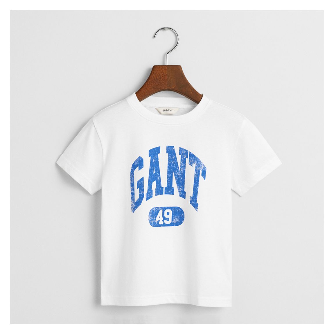 White Gant 49 Arch Relaxed Cotton T-Shirt main product photo