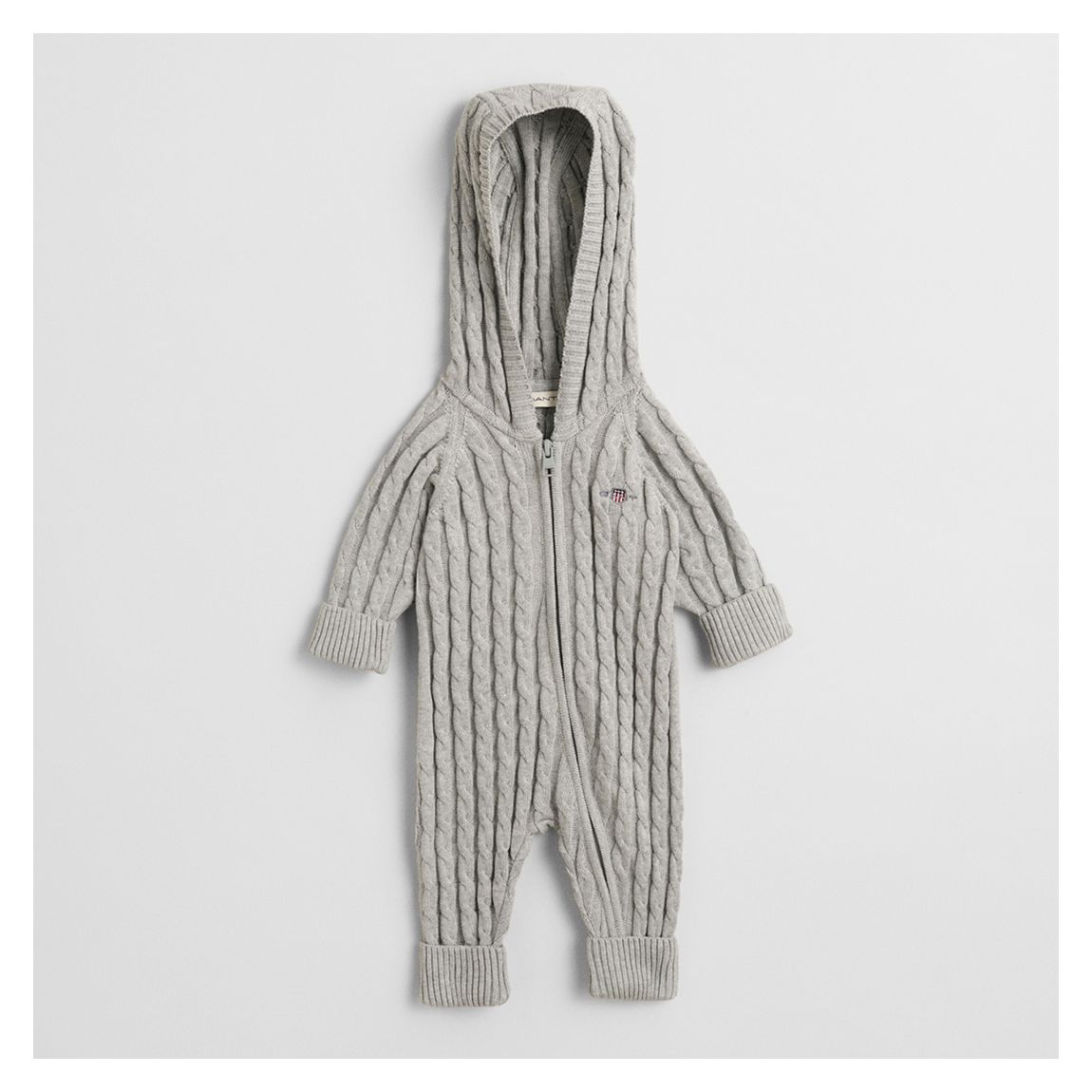 Grey Marl Shield Cotton Cable One Piece main product photo