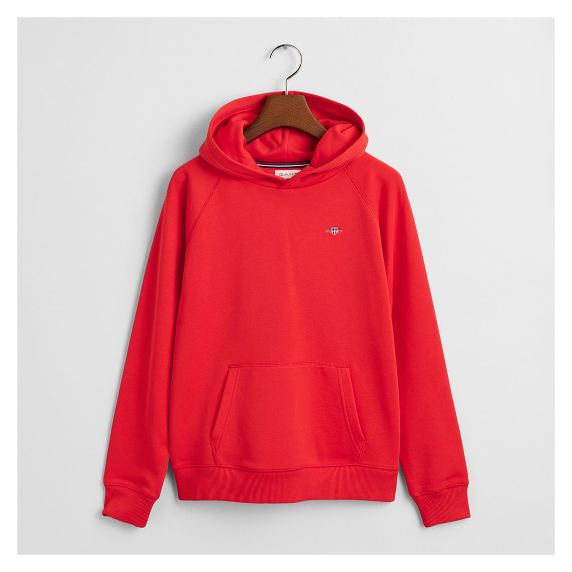 Bright Red Shield Cotton Blend Hoodie main product photo