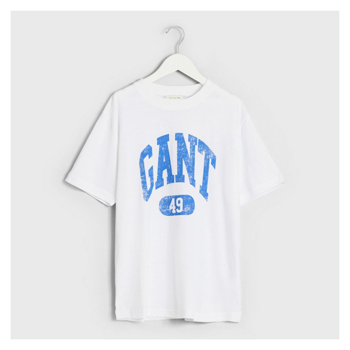 White Gant 49 Arch Relaxed Cotton T-Shirt main product photo
