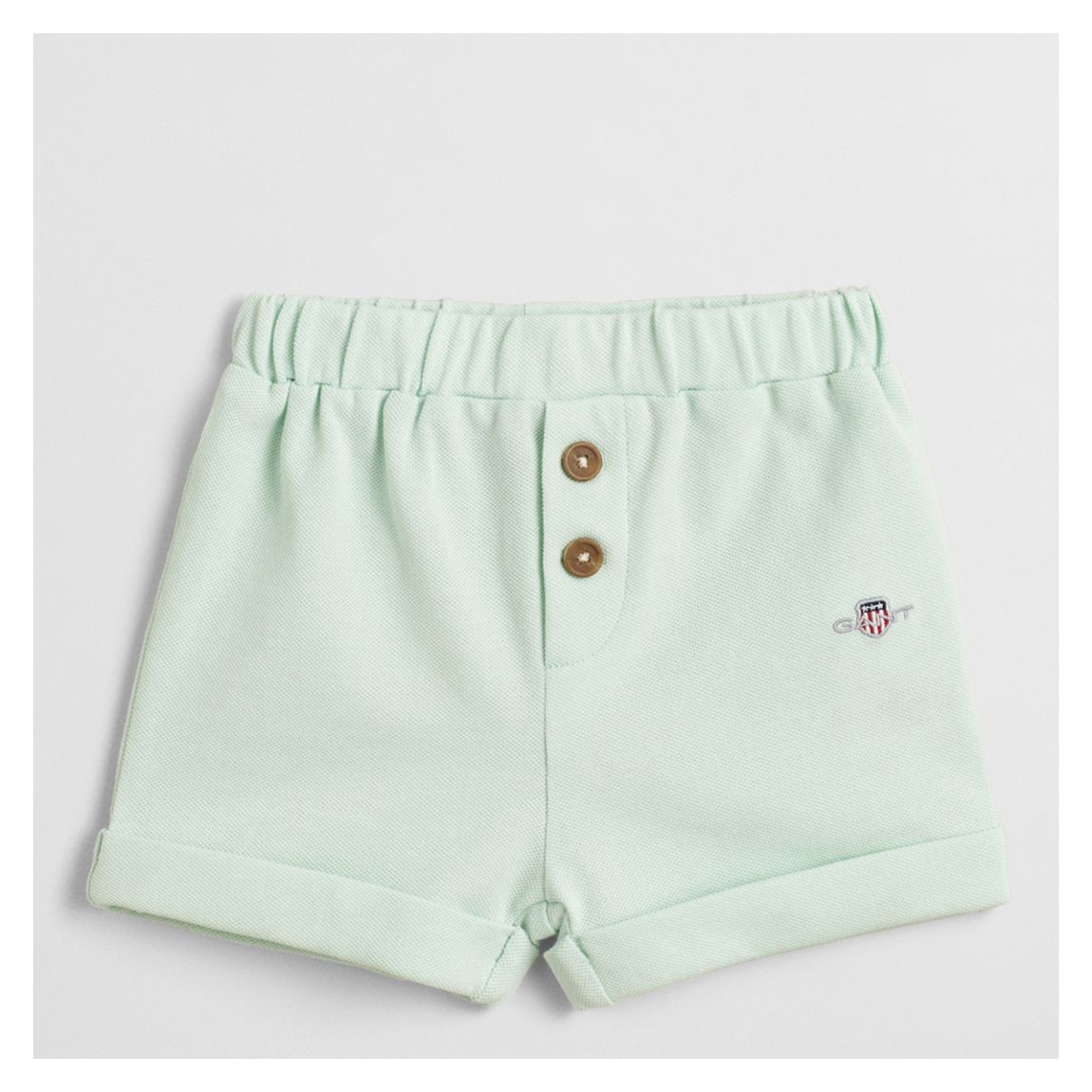 Mint Shield Pique Cotton Shorts main product photo