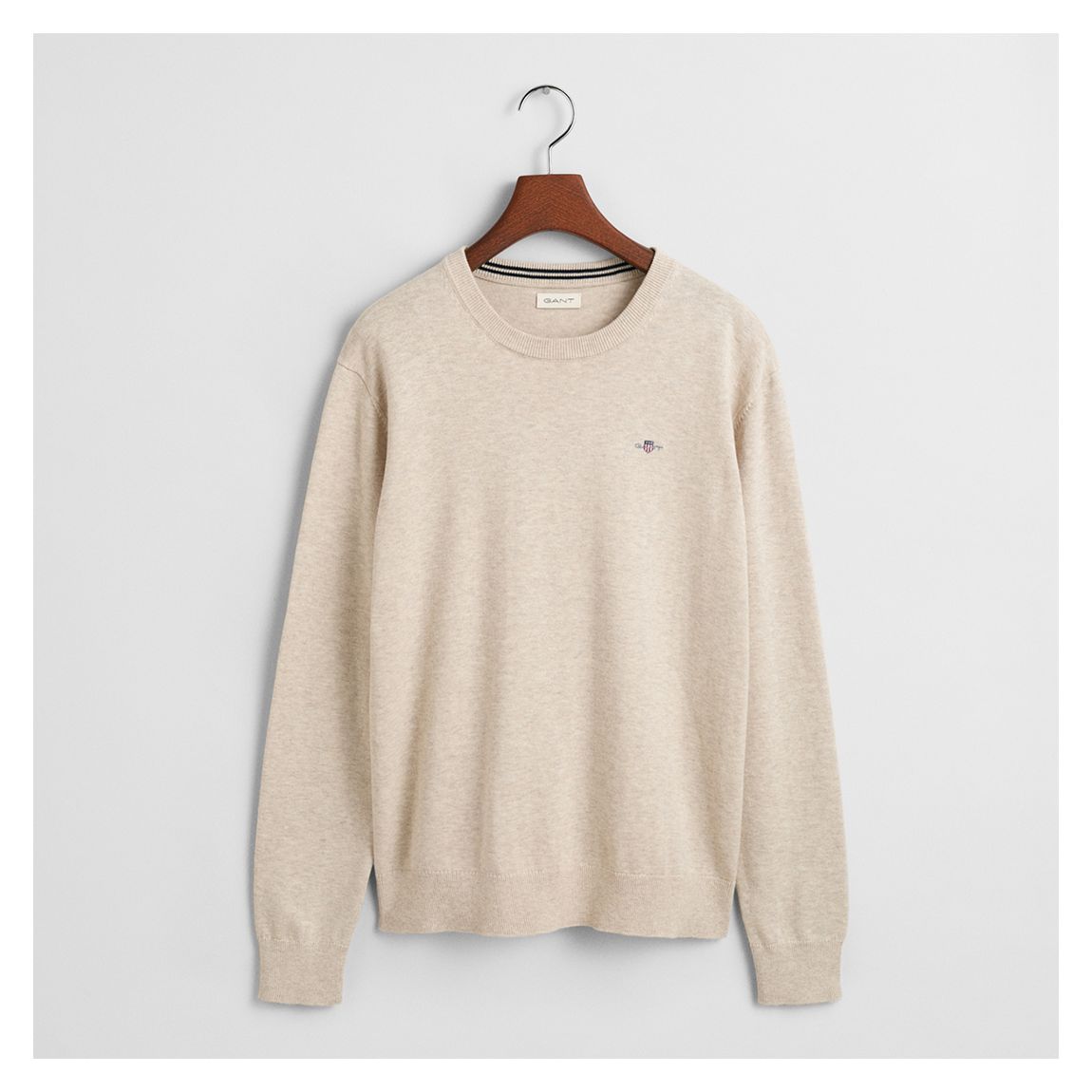Oatmeal Shield Classic Cotton Crew Sweat main product photo