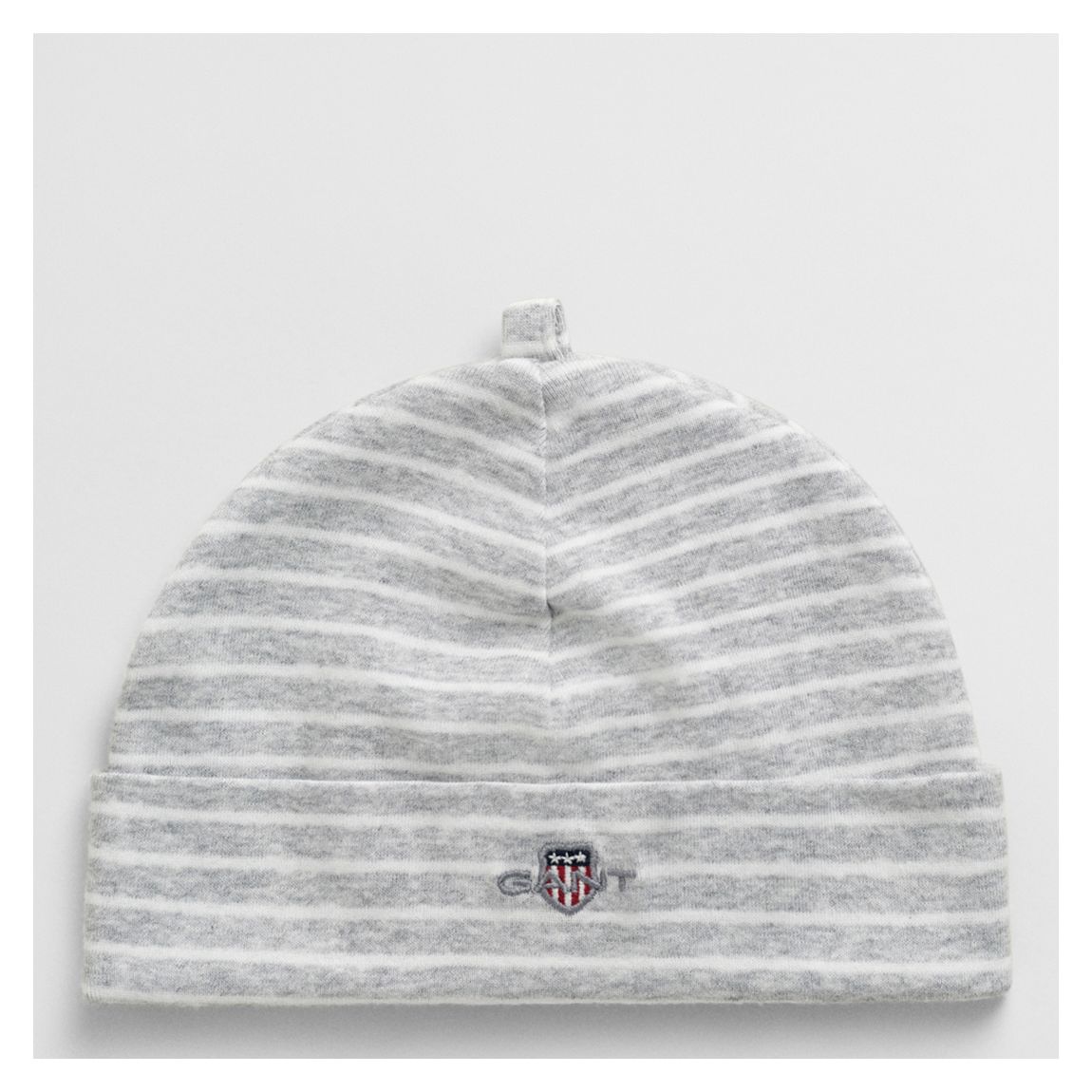 Grey Marl Shield Striped Beanie main product photo