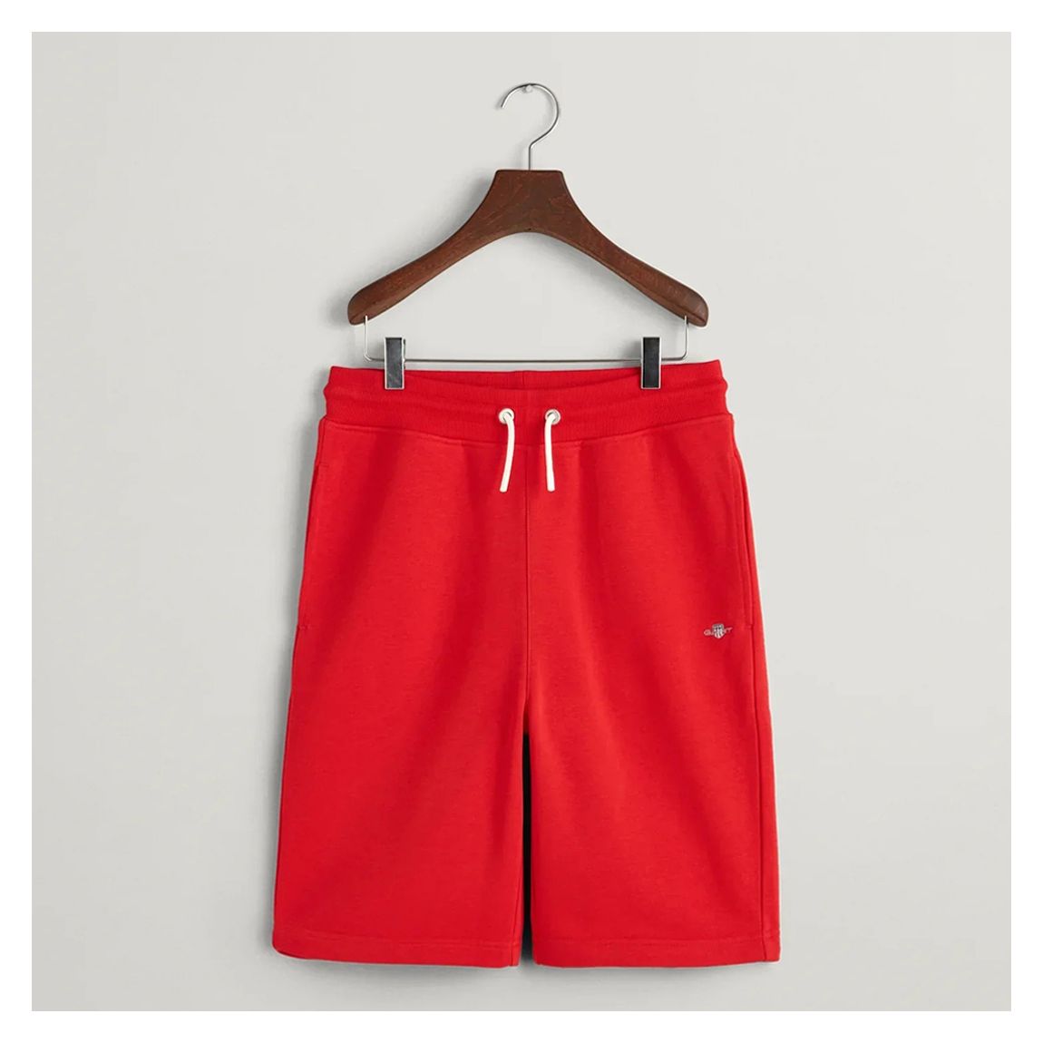 Bright Red Shield Cotton Blend Sweat Shorts main product photo