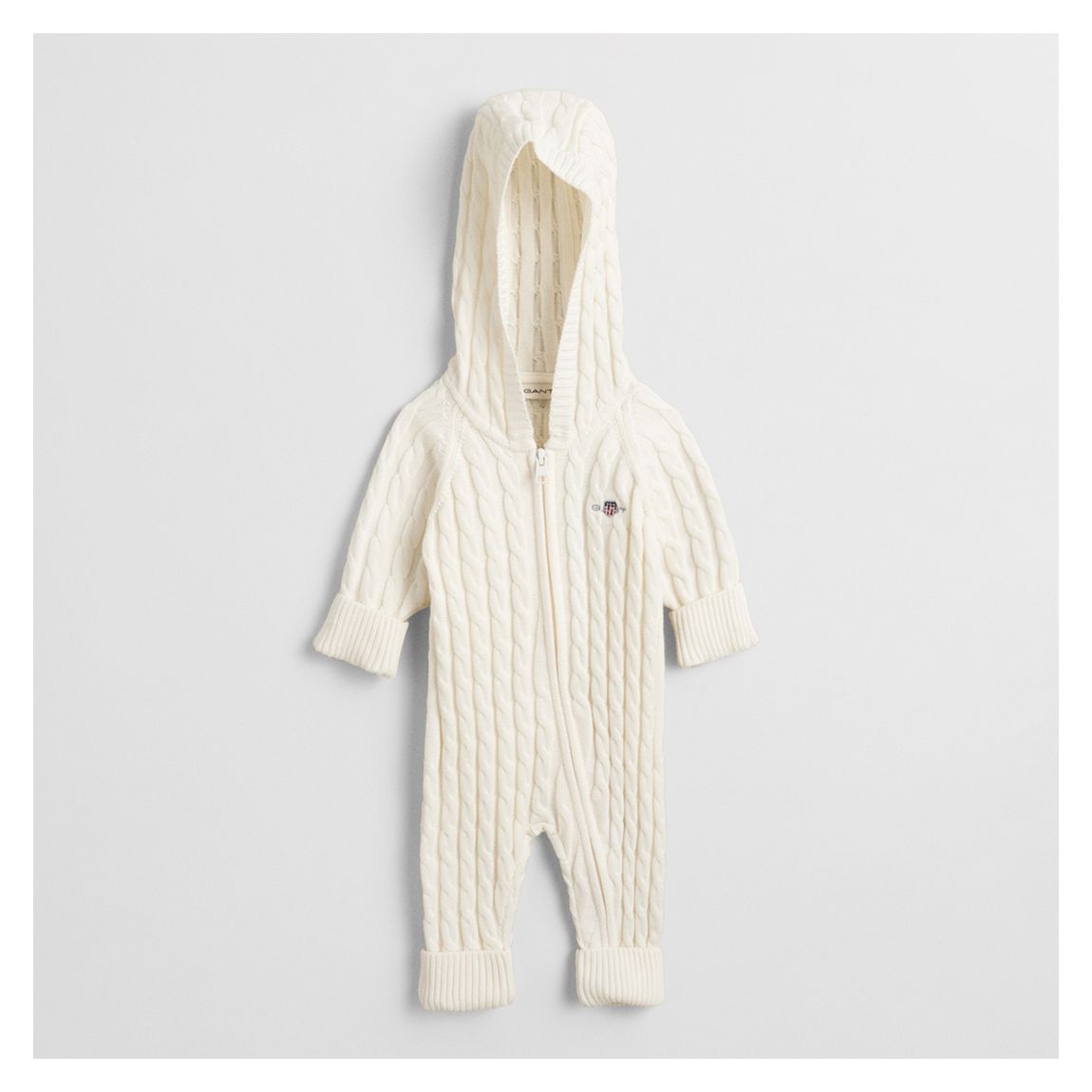 Cream Shield Cotton Cable One Piece main product photo