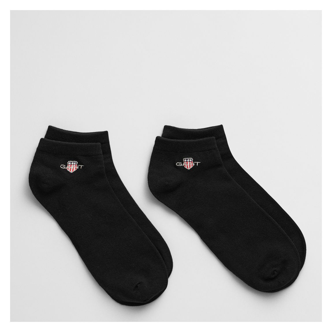 Black 2-Pack Shield Cotton Blend Trainer Socks main product photo