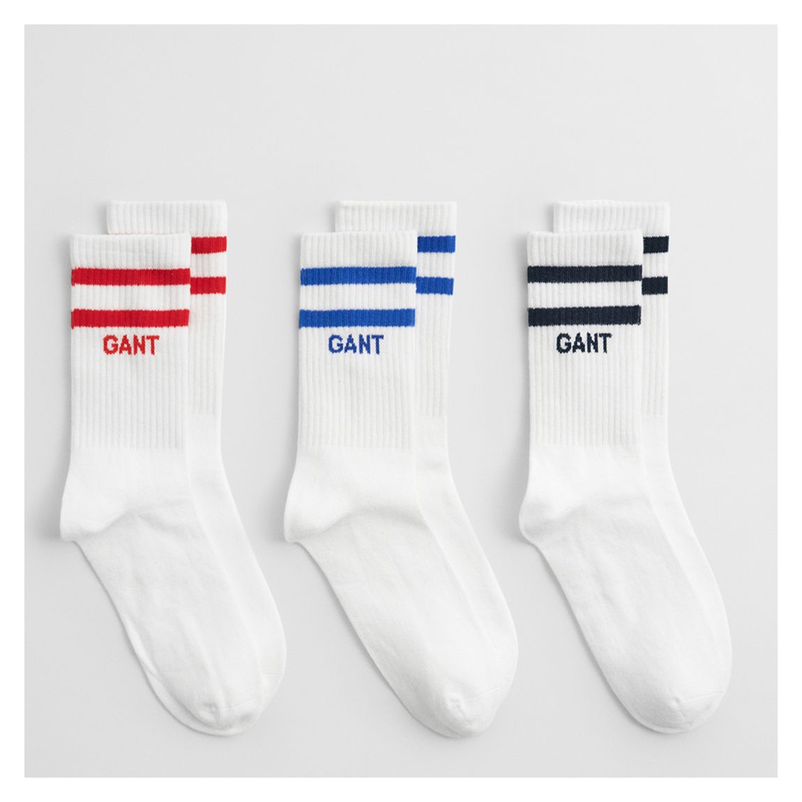 White 3-Pack Sports Cotton Blend Socks main product photo