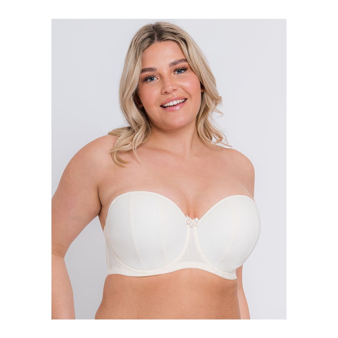Curvy Kate Luxe Strapless Multiway Bra Ivory 40H main product photo