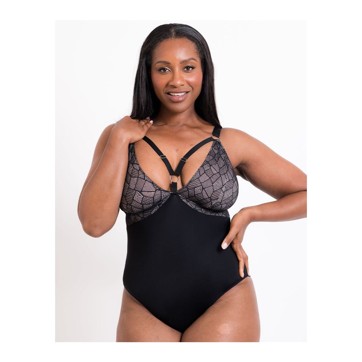 Curvy Kate Non-Stop Stretch Body Black/Pink S main product photo