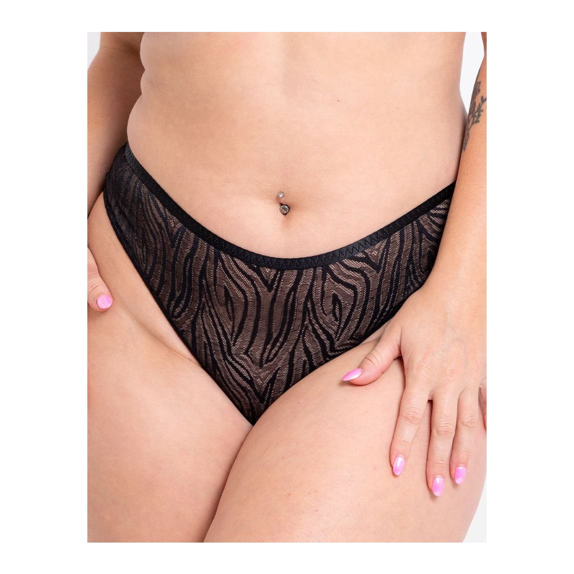 Curvy Kate Lace Daze Brazilian Brief Black 18 main product photo