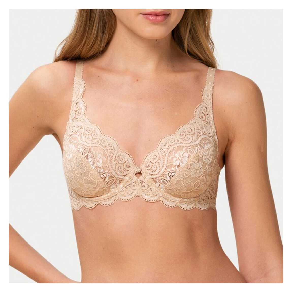 Beige Amourette Full Cup Bra main product photo