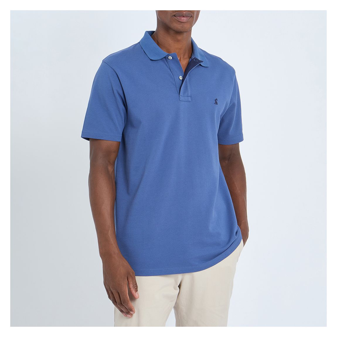 Blue Woody Cotton Polo Shirt main product photo