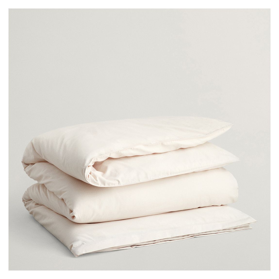 White Sateen Cotton Double Duvet Cover main product photo