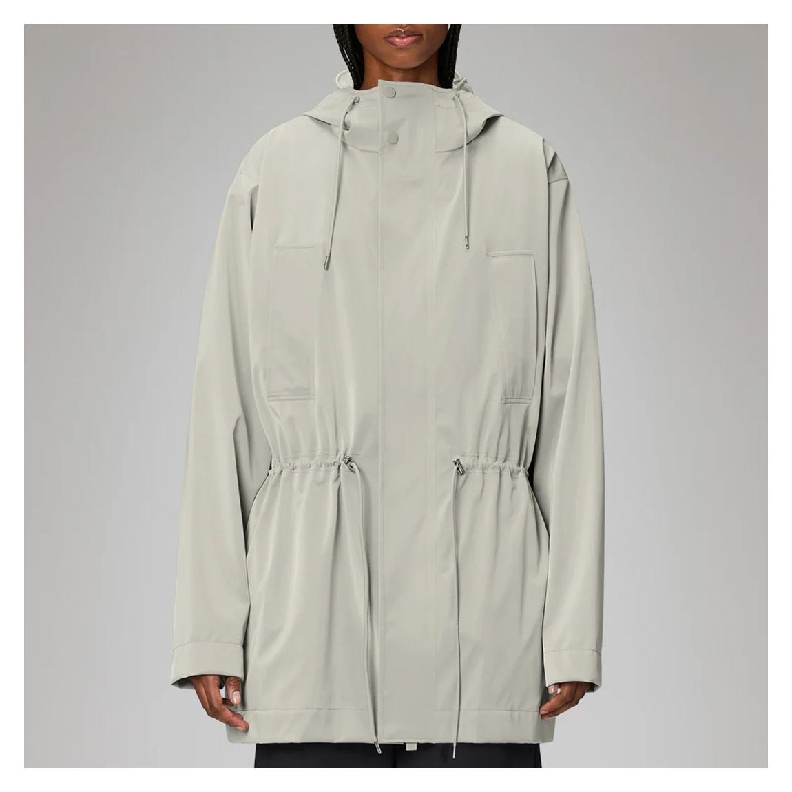 Stone Unisex Bold Long Waterproof Rain Jacket main product photo