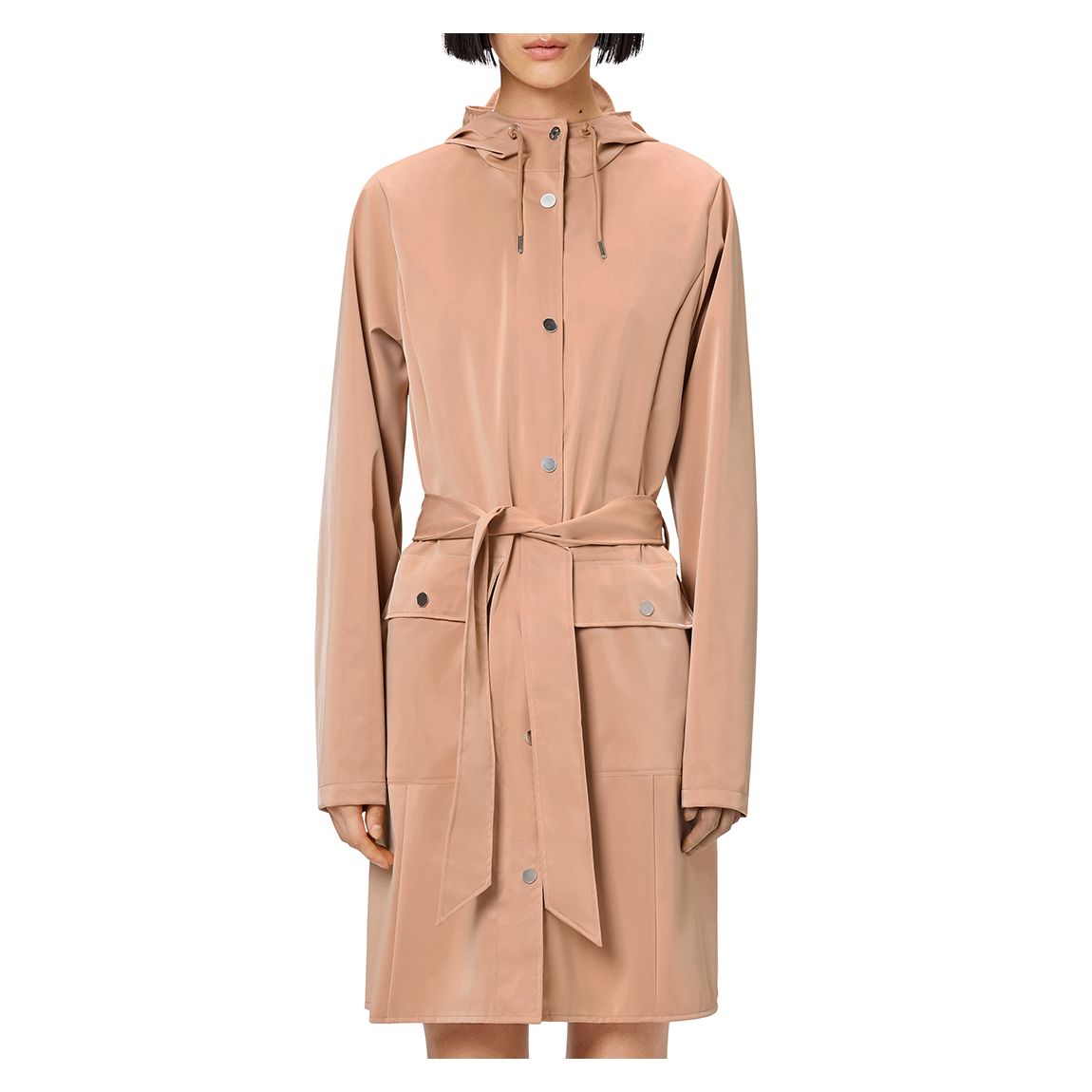 Peach Curve Unisex Waterproof Long Jacket main product photo