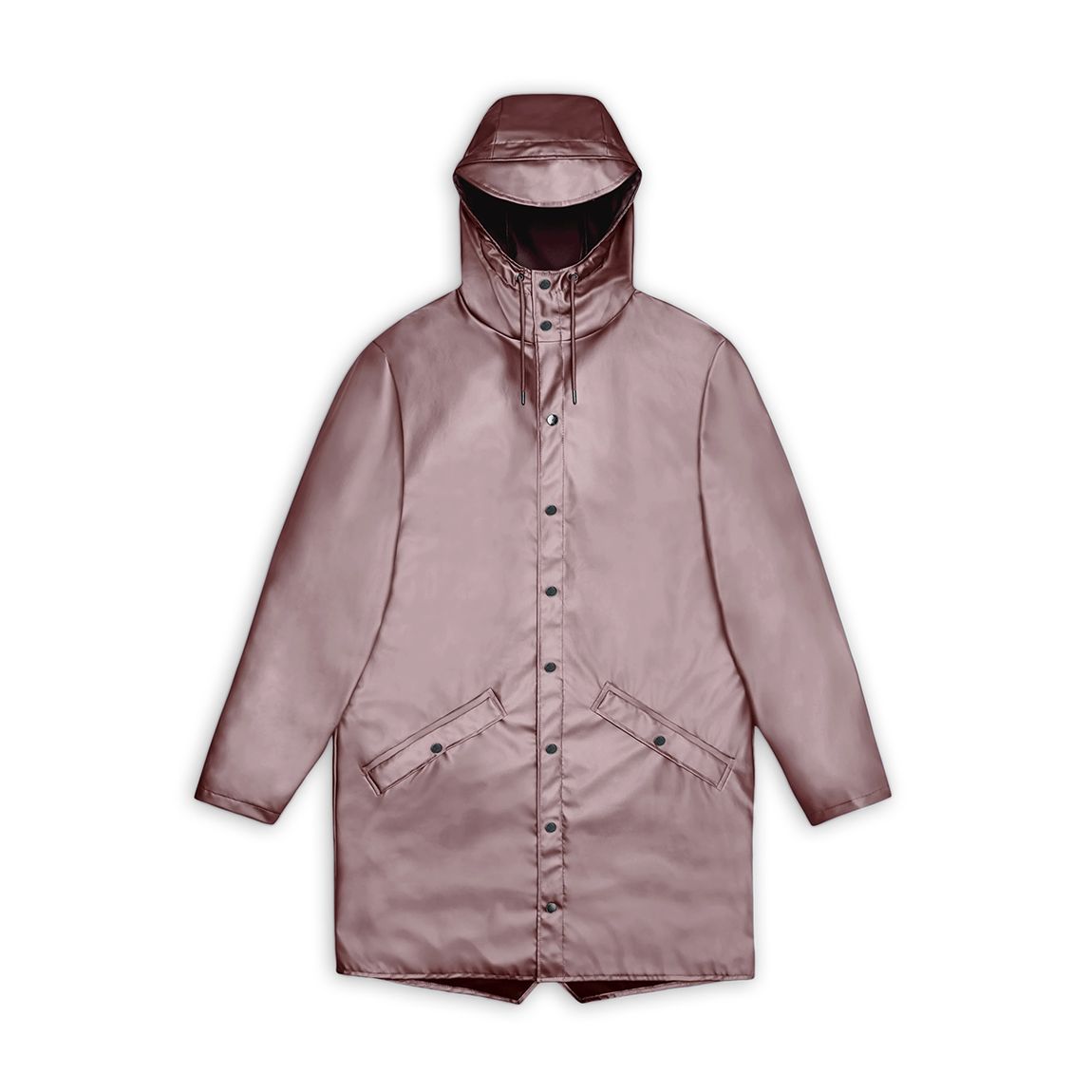 Mauve Unisex Long Waterproof Rain Jacket main product photo