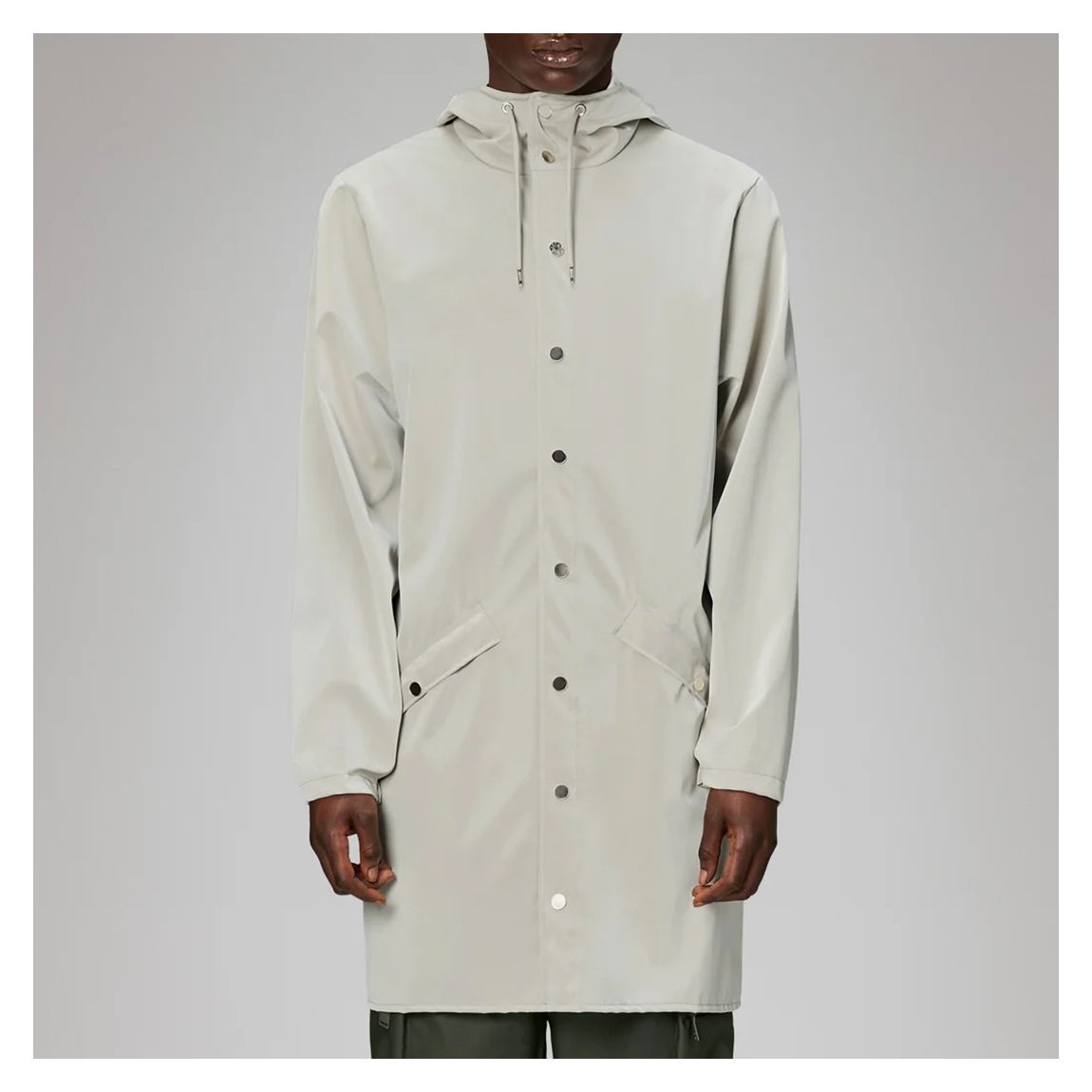 Stone Unisex Long Waterproof Rain Jacket main product photo
