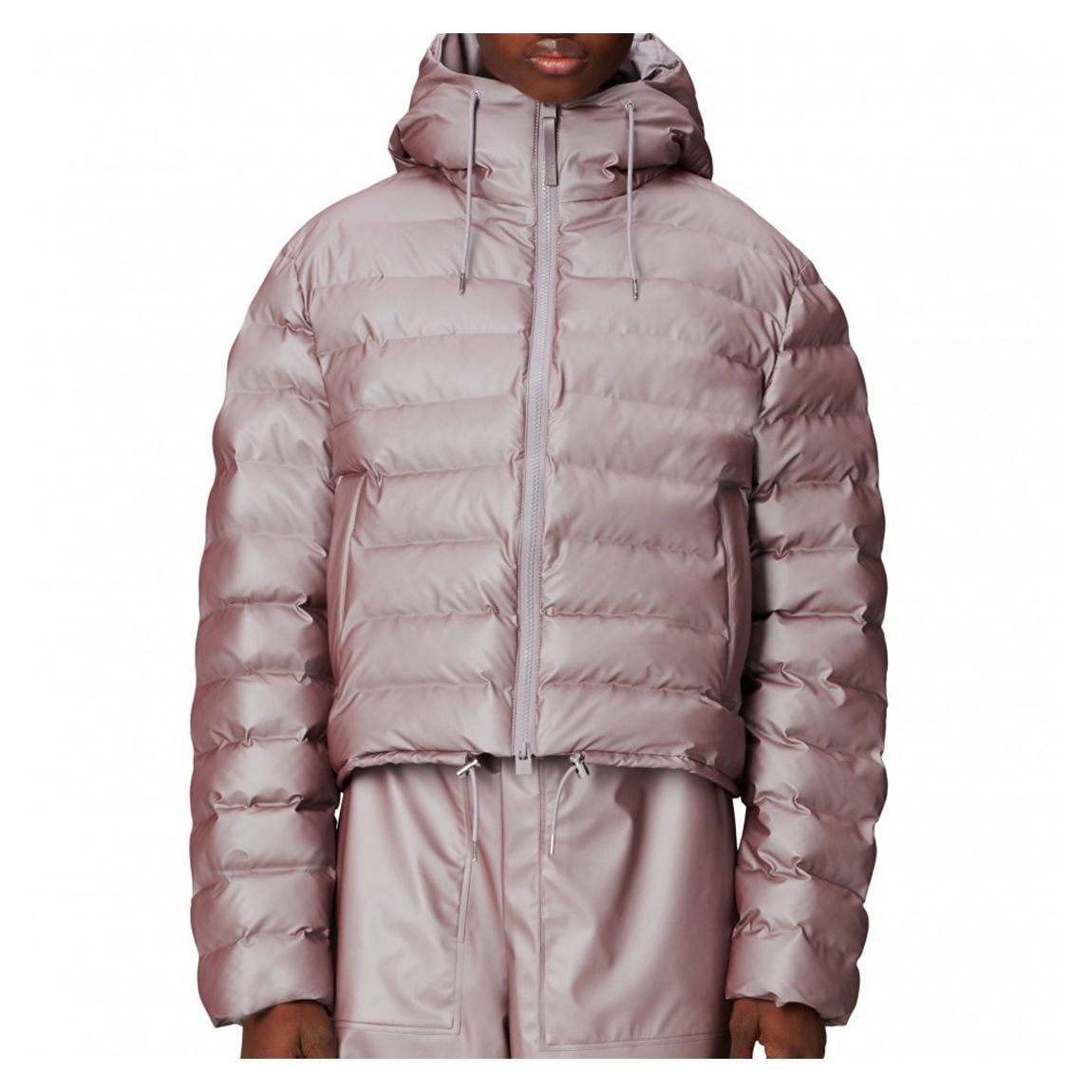 Mauve Lohja Unisex Short Waterproof Puffer Jacket main product photo