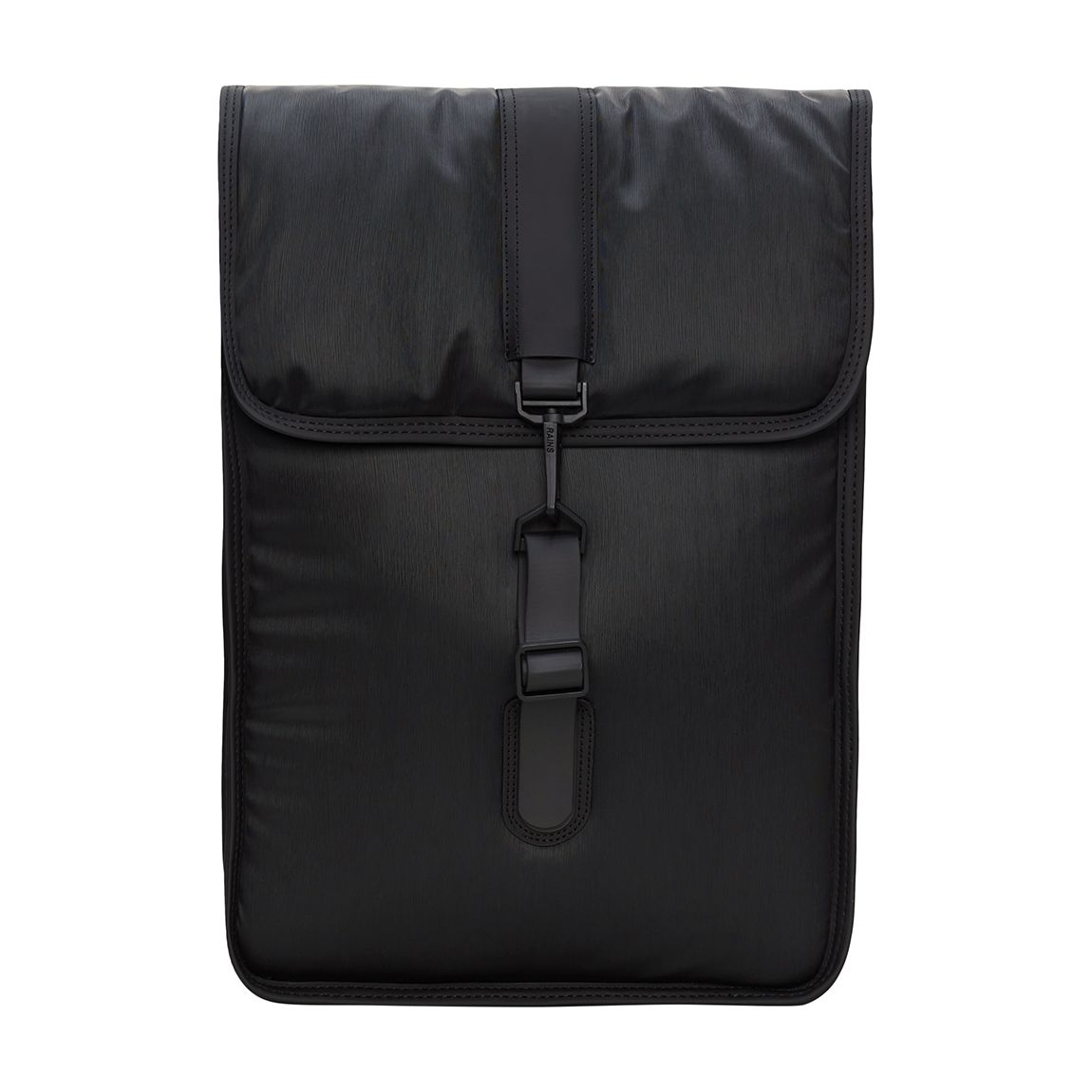 Black Puffed Mini Waterproof Backpack main product photo