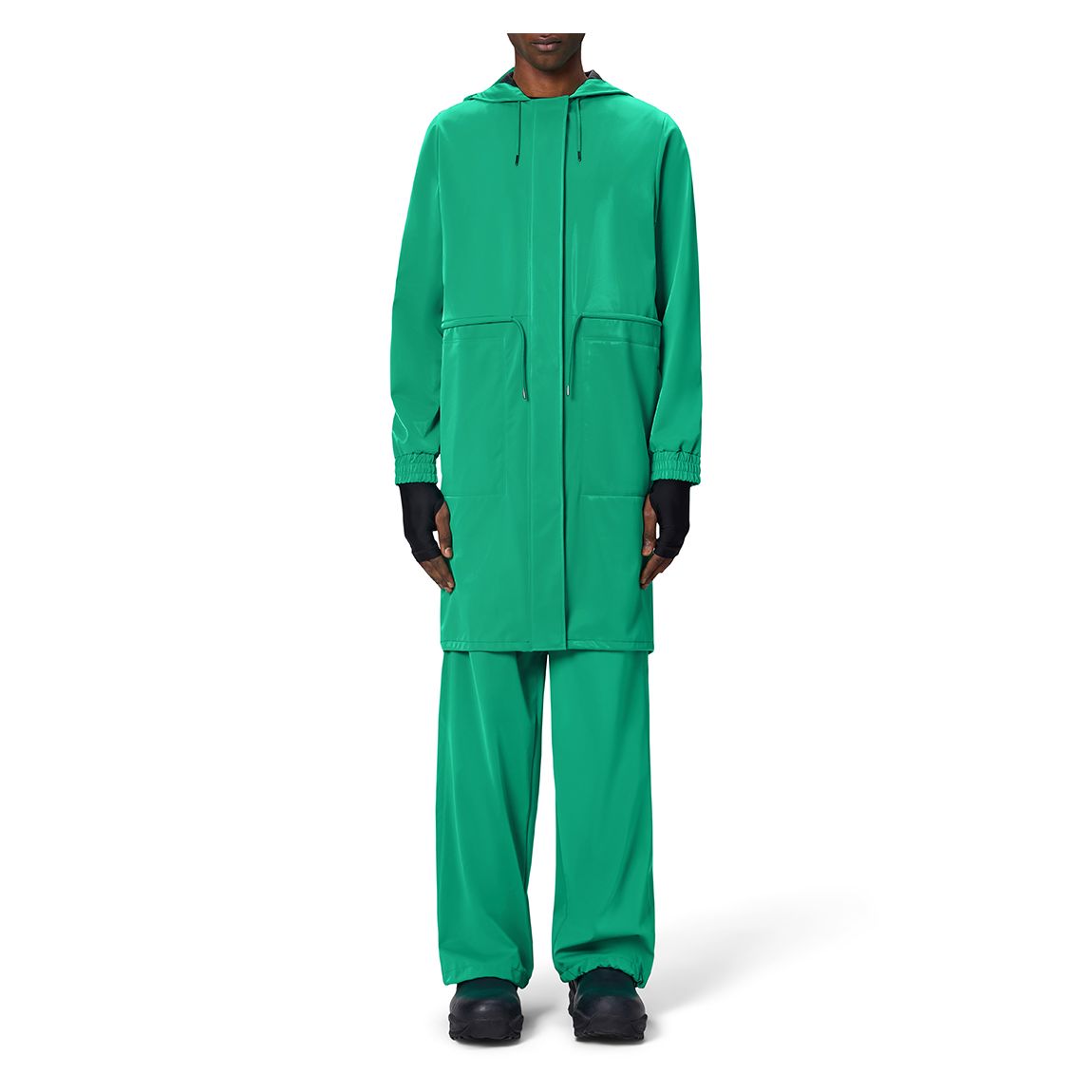 Green String Unisex Waterproof Parka main product photo