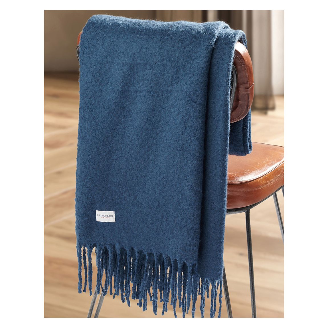 Premium Super Soft Hanging Throw, Navy Iris main product photo