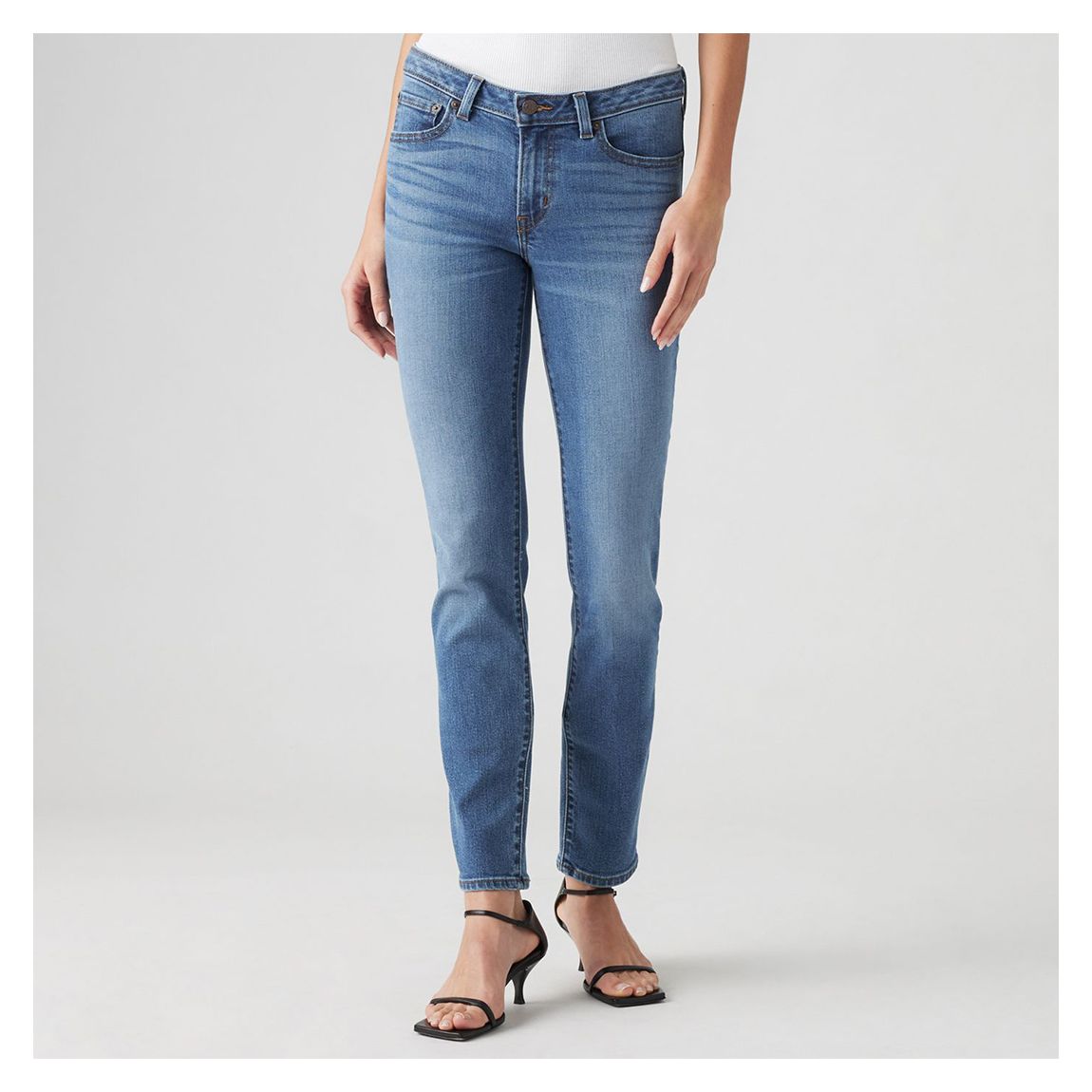 Blue Super Low Stretch Skinny Jean main product photo