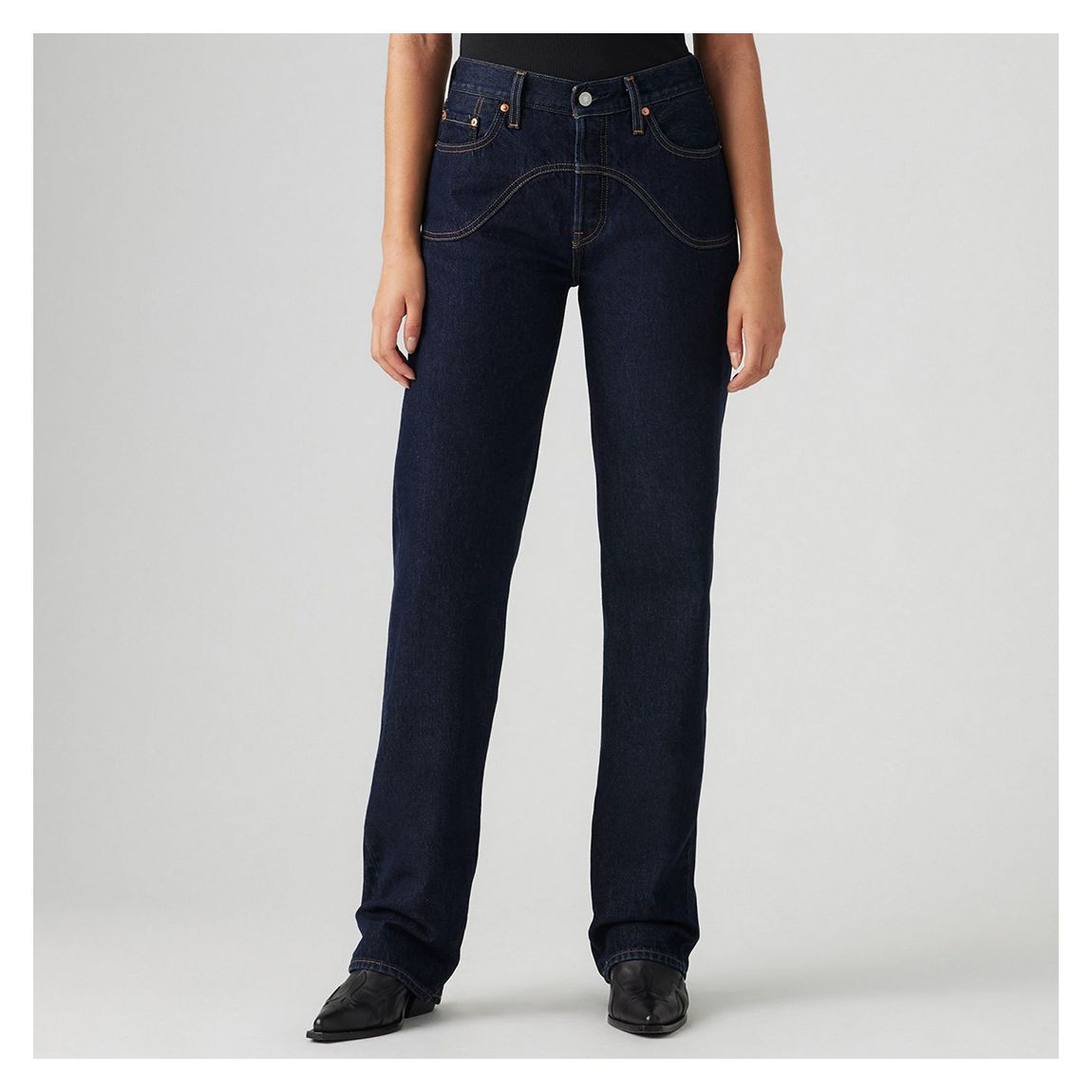 Dark Blue 501 90's Western Cotton Jean main product photo
