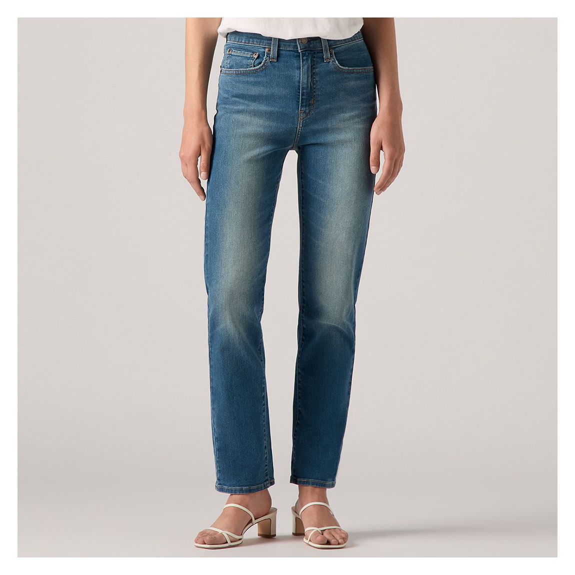 Mid Blue 724® Straight Jeans main product photo