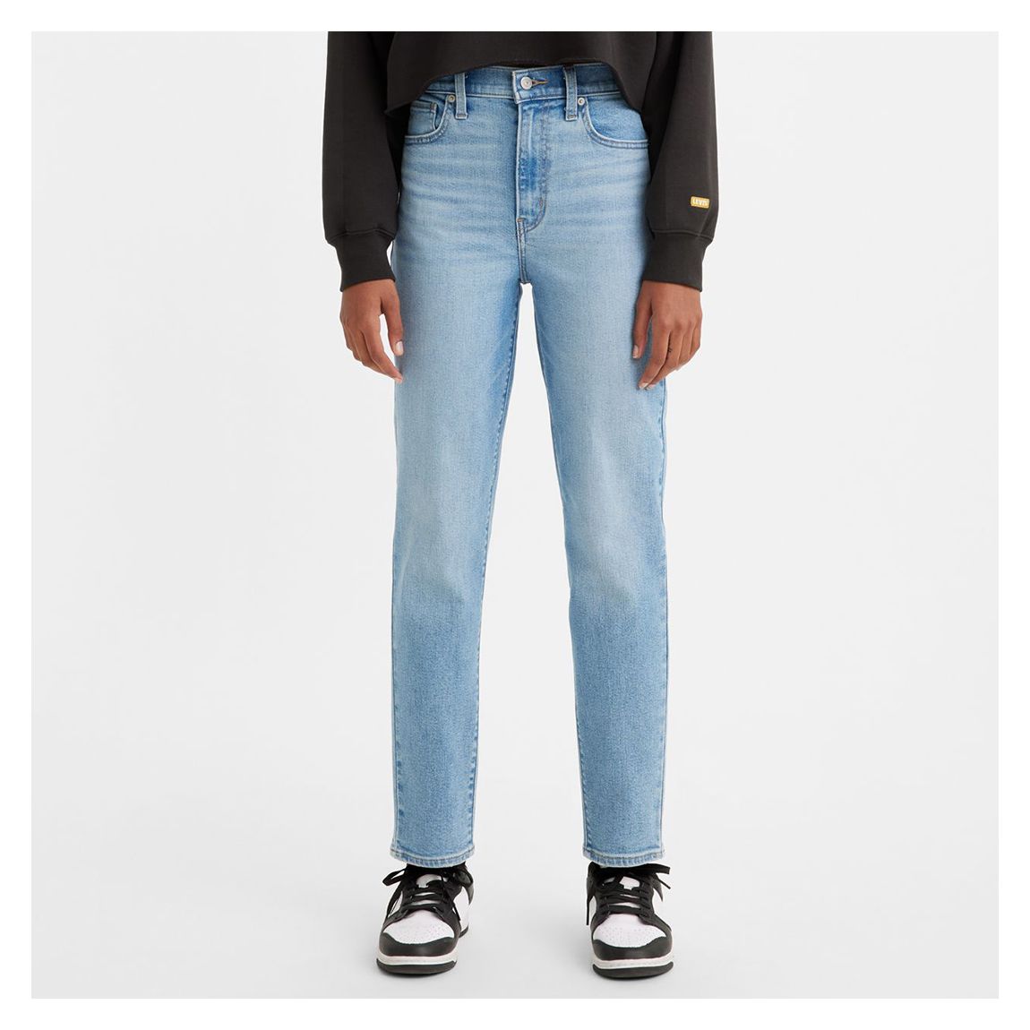 Light Blue High Waisted Mom Jean main product photo