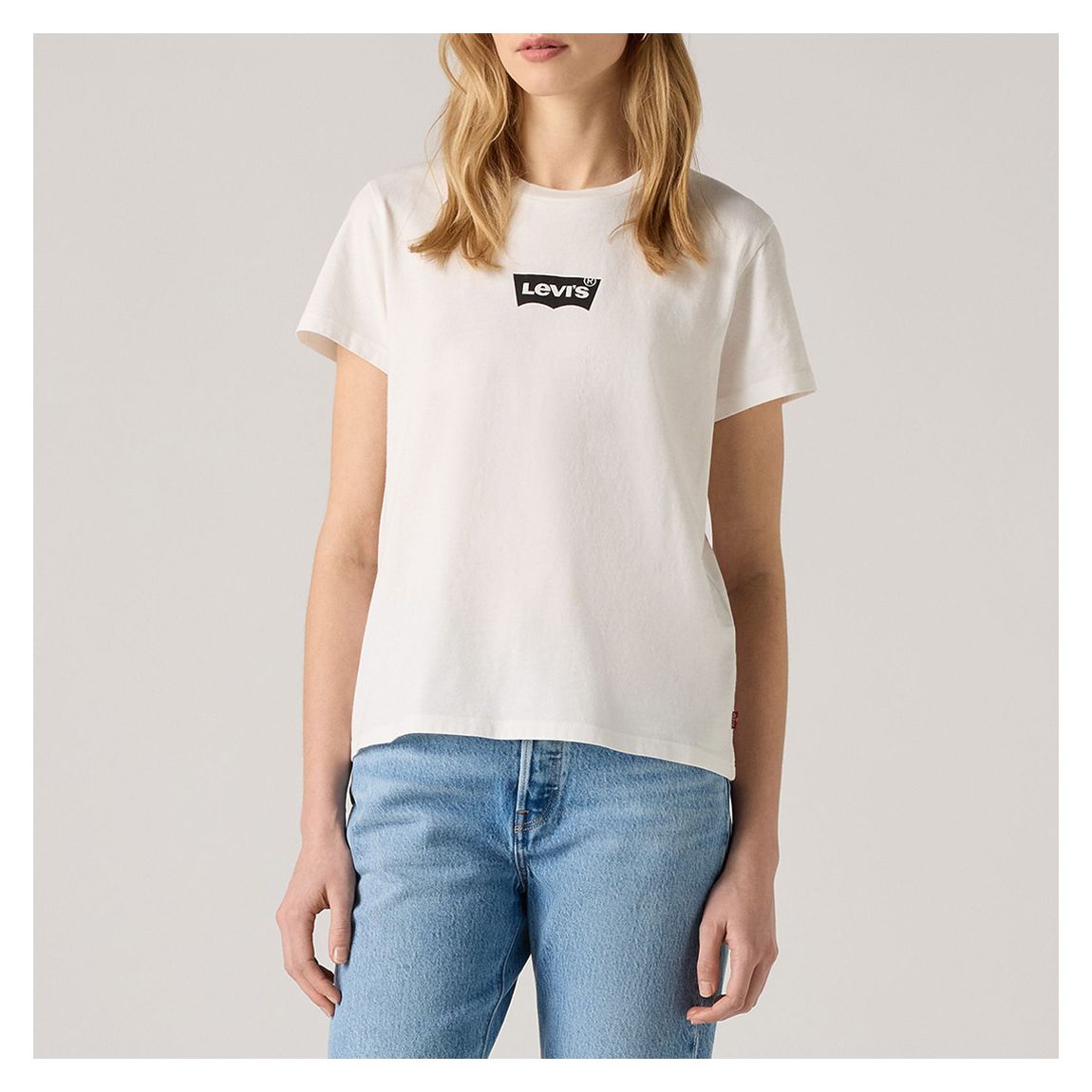 White Logo Cotton T-Shirt main product photo
