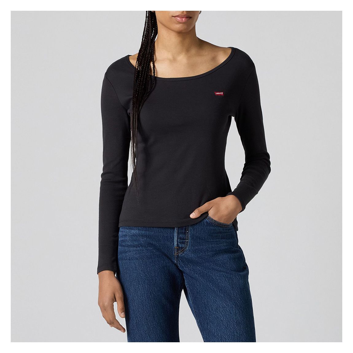 Black/White 2 Pack Long Sleeve Cotton T-Shirt main product photo