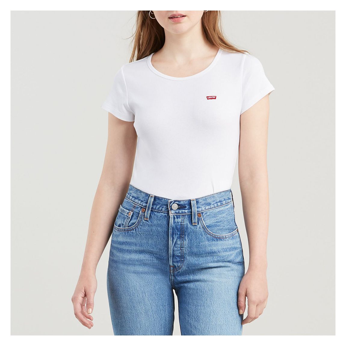 White 2 Pack Logo Cotton T-Shirt main product photo