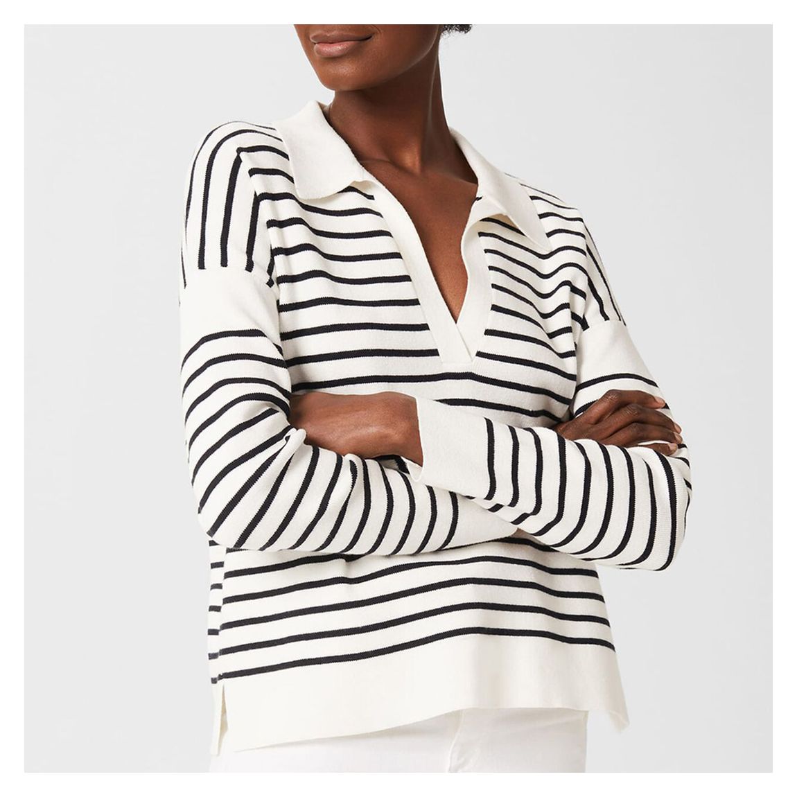 Ivory Karissa Striped Jumper main product photo