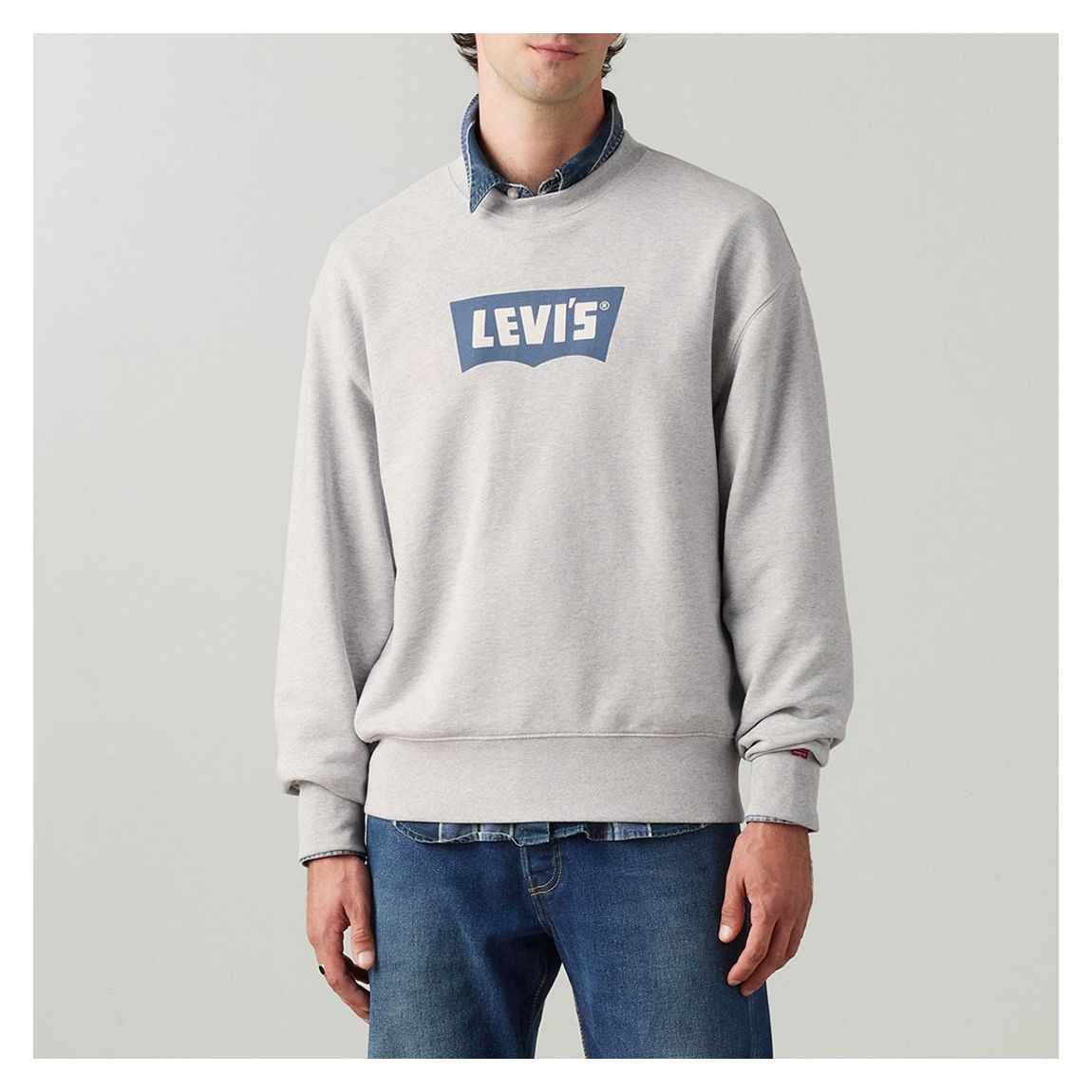 Grey Graphic Logo Cotton Sweatshirt main product photo