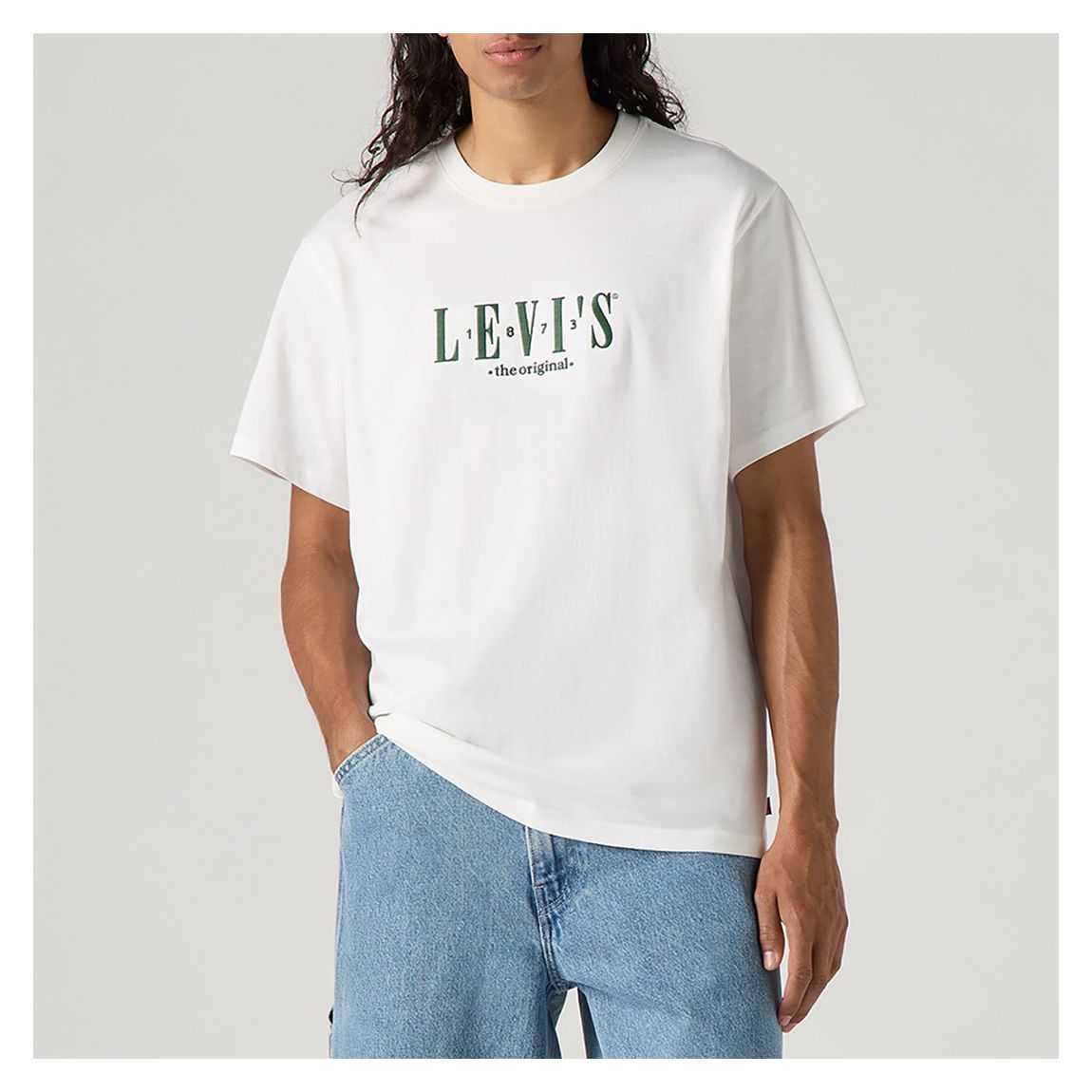 White Relaxed Printed Cotton T-Shirt main product photo