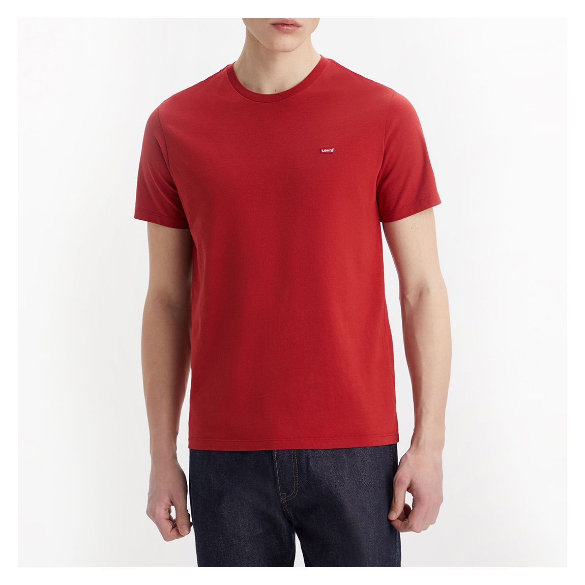 Red Classic Embroidered Logo Cotton T-Shirt main product photo