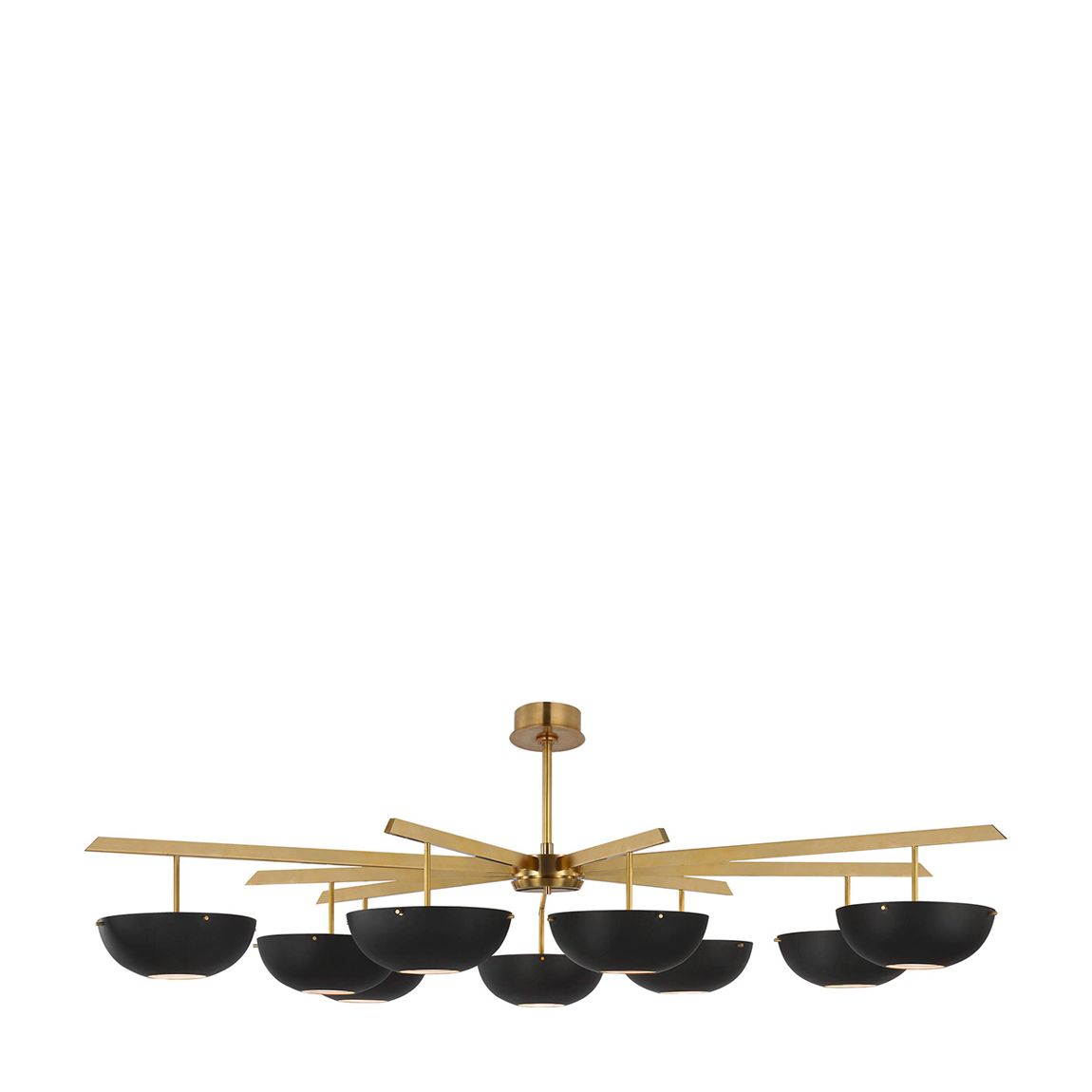 Valencia Grande Nine Light Chandelier, Black main product photo