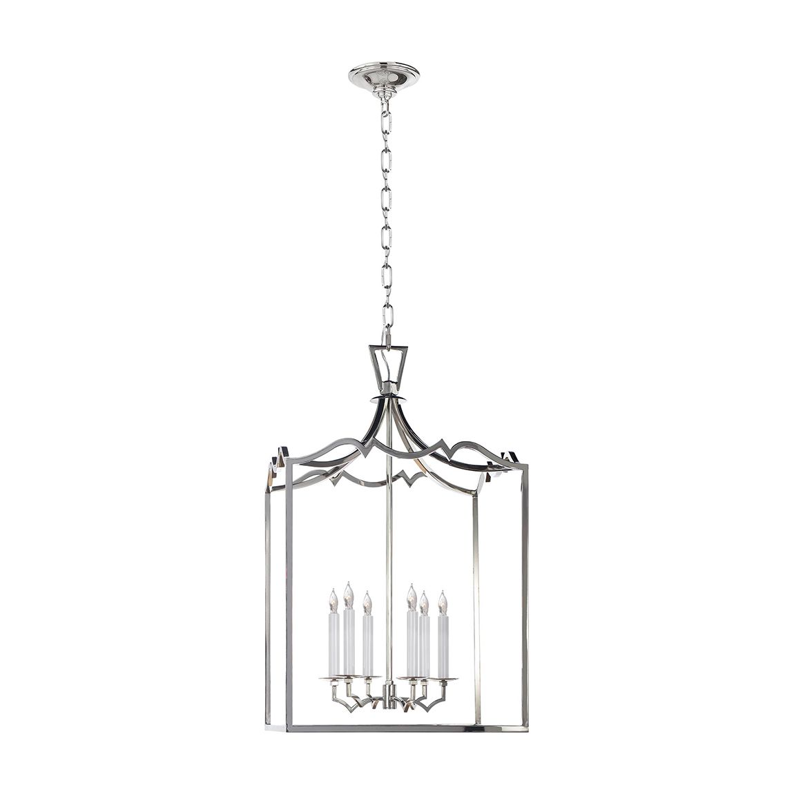 Darlana Large Fancy Lantern, Silver main product photo