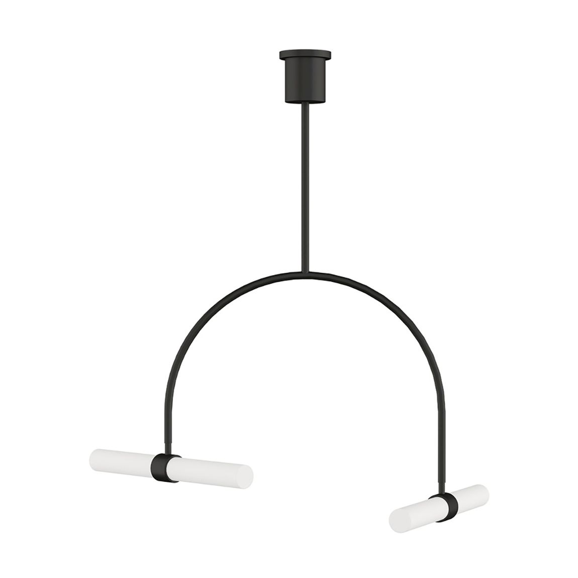 Calumn 2-Light Wide Chandelier, Black main product photo