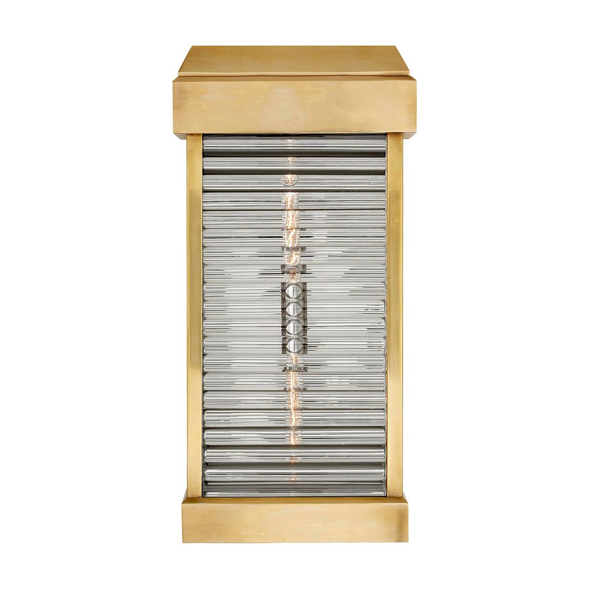 Dunmore Large Curved Glass Louver Sconce main product photo