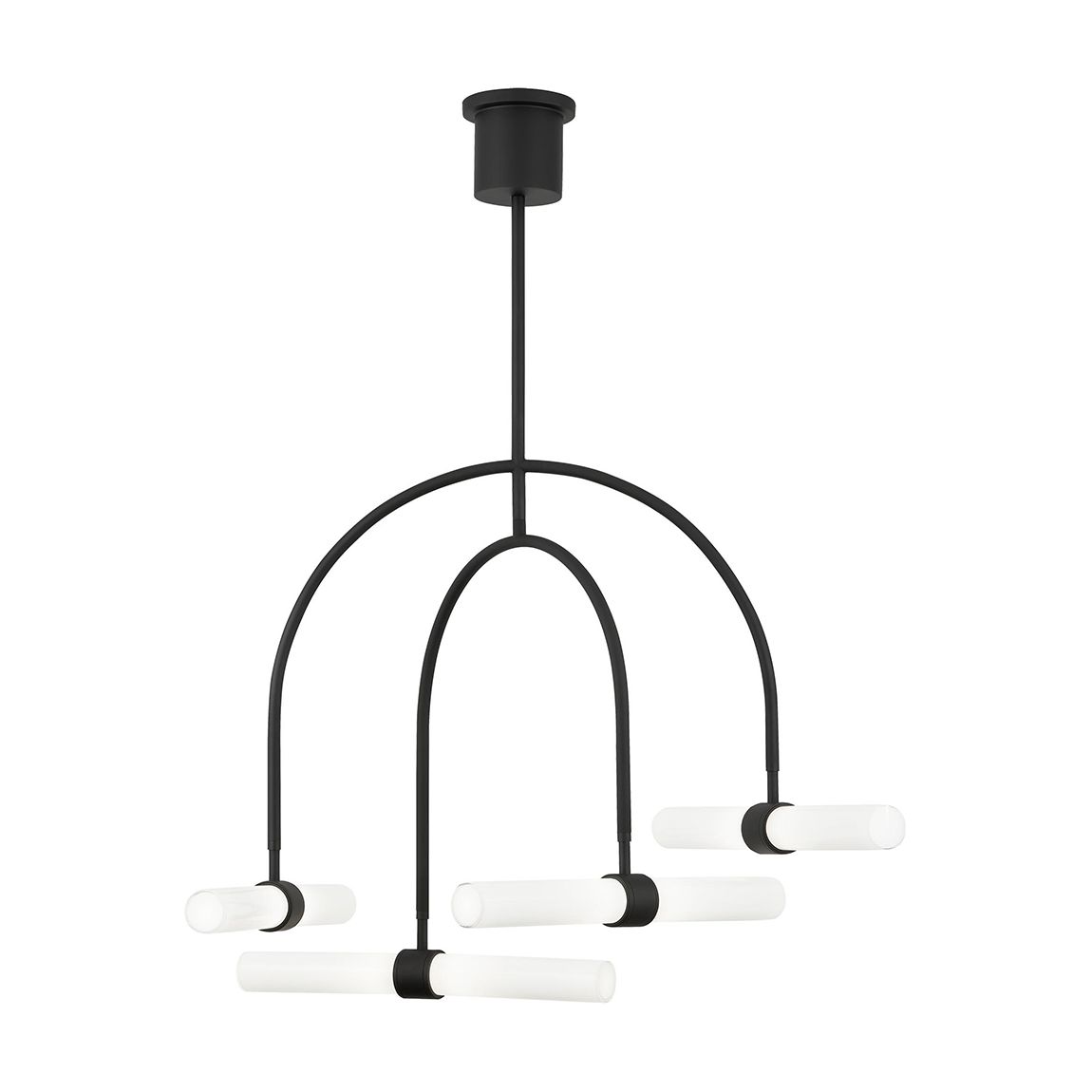 Calumn 4-Light Chandelier, Black main product photo