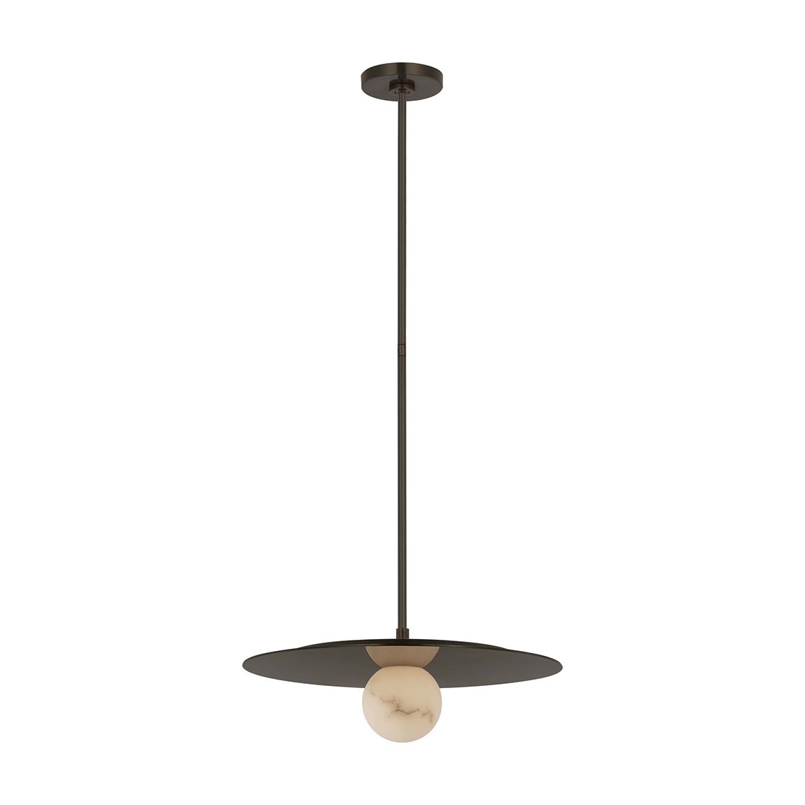 Pertica 18" Disc Pendant, Bronze main product photo
