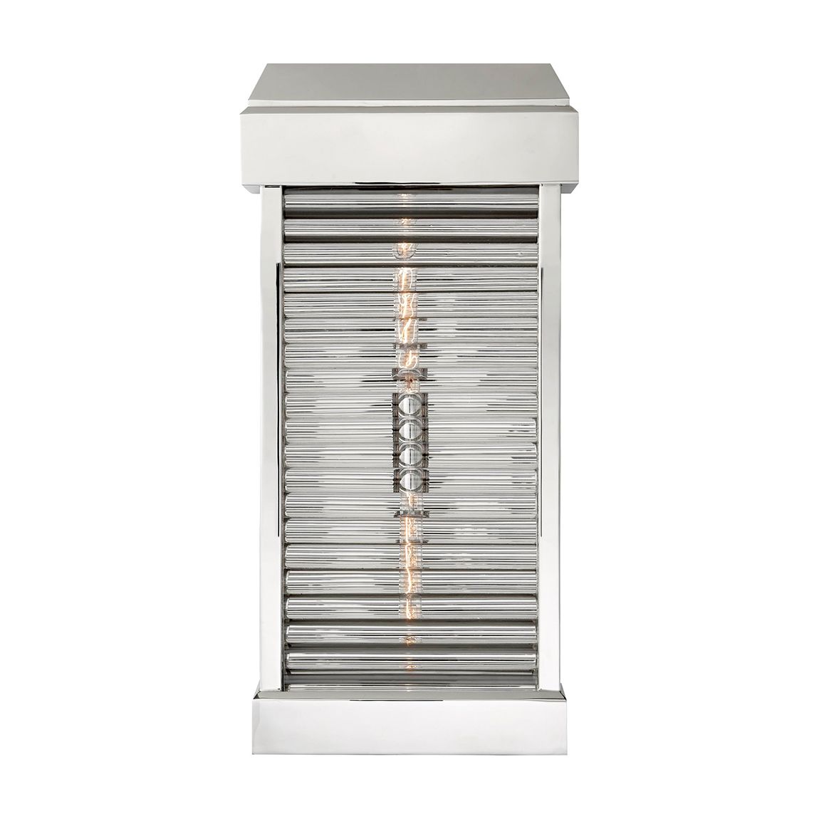 Dunmore Large Curved Glass Louver Sconce main product photo