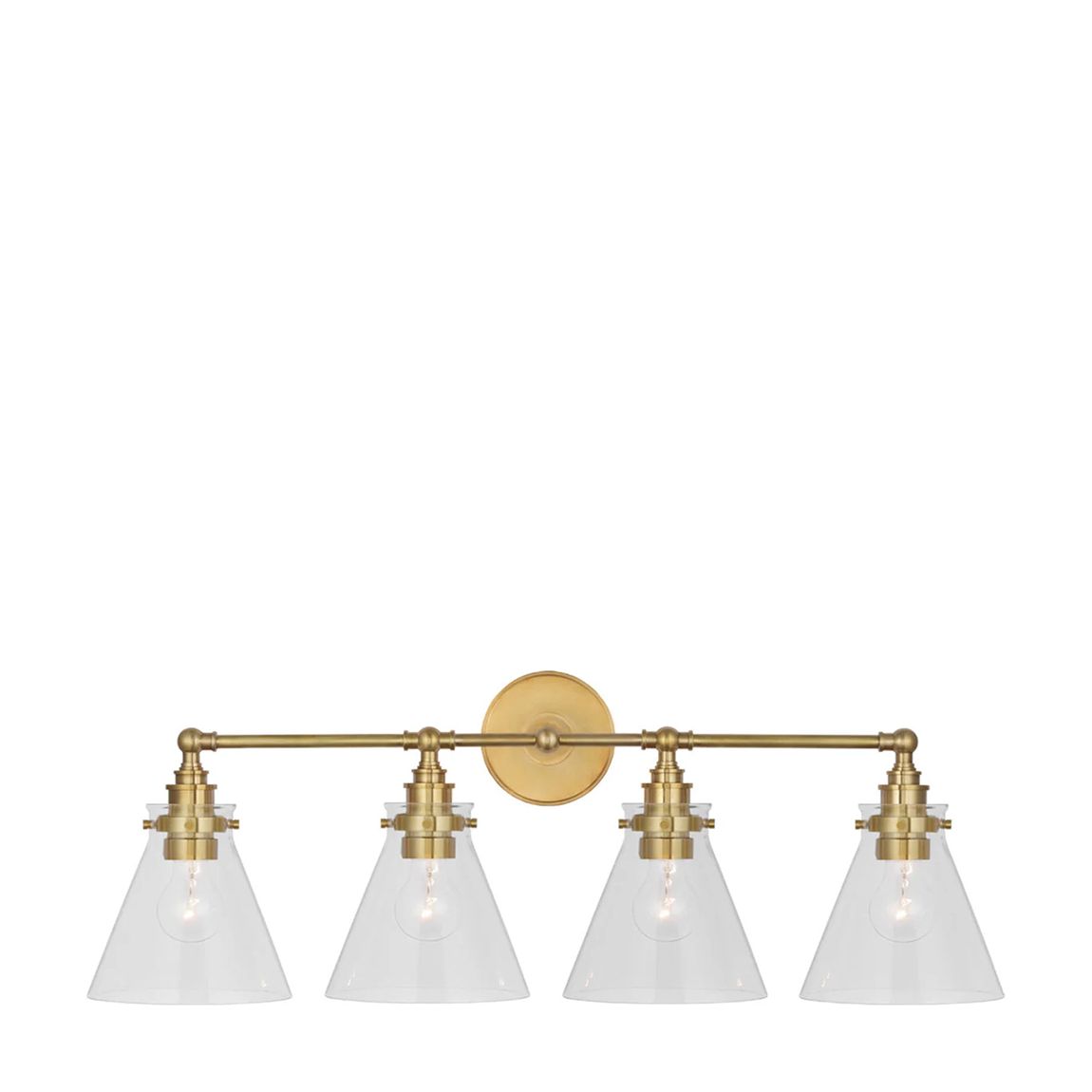 Parkington 32" Four Light Bath Bar, Gold main product photo