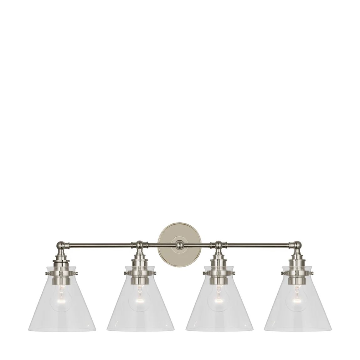 Parkington 32" Four Light Bath Bar, Silver main product photo
