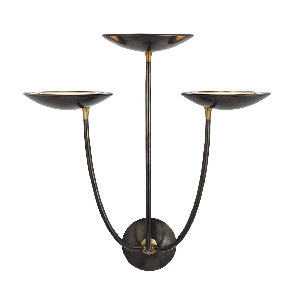 Keira Large Triple Sconce, Gold main product photo