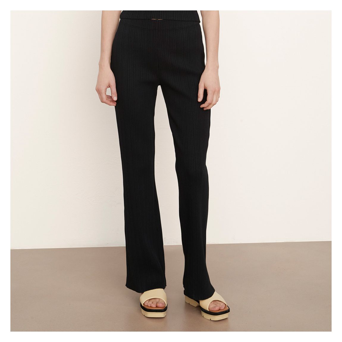 Black Flare Stretch Trousers main product photo