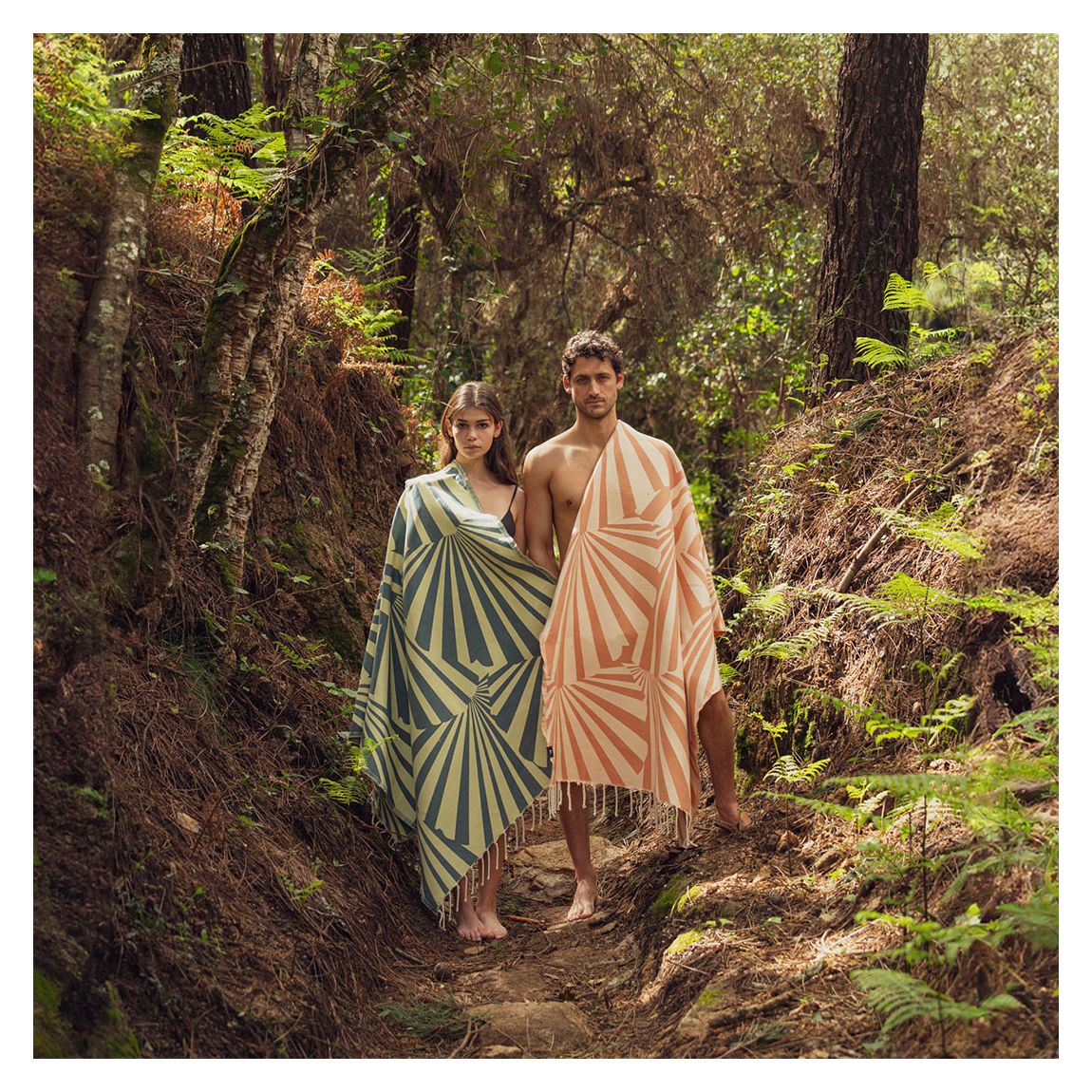 Taiga Mix Greens XL Towel main product photo