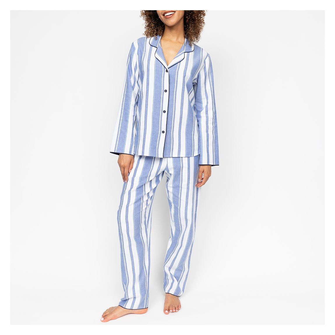Alpes Blue Stripe Pyjama Set main product photo